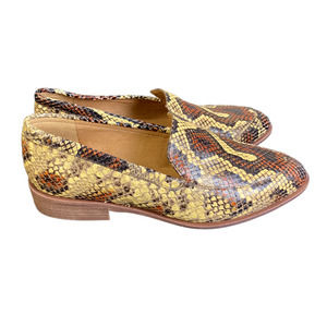 Madewell 7 The Frances Snake Print Leather Slip On Loafer